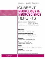 Current Neurology and Neuroscience Reports 7/2018