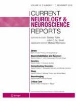 Current Neurology and Neuroscience Reports 11/2019