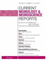 Current Neurology and Neuroscience Reports 7/2019