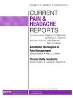 Current Pain and Headache Reports 1/2010