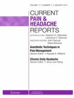 Current Pain and Headache Reports 1/2013