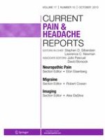 Current Pain and Headache Reports 10/2013