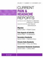 Current Pain and Headache Reports 12/2013