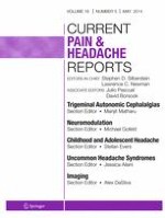 Current Pain and Headache Reports 5/2014