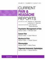 Current Pain and Headache Reports 8/2014