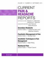 Current Pain and Headache Reports 9/2014