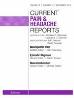 Current Pain and Headache Reports 12/2015