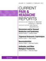 Current Pain and Headache Reports 2/2015