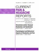 Current Pain and Headache Reports 4/2015