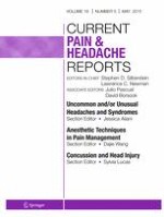 Current Pain and Headache Reports 5/2015