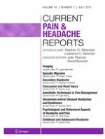 Current Pain and Headache Reports 7/2015