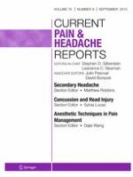 Current Pain and Headache Reports 9/2015