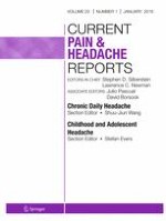 Current Pain and Headache Reports 1/2016
