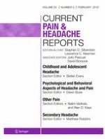 Current Pain and Headache Reports 2/2016