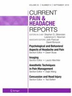 Current Pain and Headache Reports 9/2016