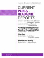 Current Pain and Headache Reports 10/2017