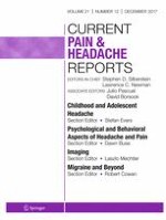 Current Pain and Headache Reports 12/2017