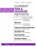 Current Pain and Headache Reports 3/2017