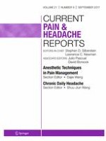 Current Pain and Headache Reports 9/2017