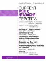 Current Pain and Headache Reports 11/2018