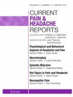 Current Pain and Headache Reports 1/2019