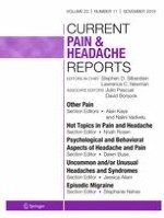 Current Pain and Headache Reports 11/2019