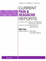 Current Pain and Headache Reports 4/2019