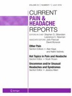 Current Pain and Headache Reports 7/2019