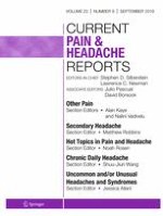 Current Pain and Headache Reports 9/2019