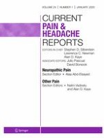 Current Pain and Headache Reports 1/2020