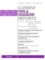 Current Pain and Headache Reports 10/2020
