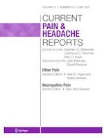 Current Pain and Headache Reports 6/2020