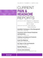 Current Pain and Headache Reports 3/2022
