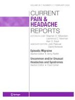 Current Pain and Headache Reports 2/2024