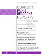Current Pain and Headache Reports 3/2024