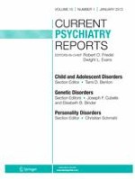 Current Psychiatry Reports 1/2013