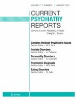 Current Psychiatry Reports 1/2015