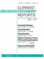 Current Psychiatry Reports 4/2015