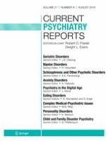Current Psychiatry Reports 8/2019
