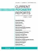 Current Psychiatry Reports 9/2019