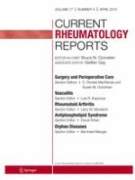 Current Rheumatology Reports 4/2015