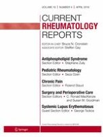 Current Rheumatology Reports 4/2016