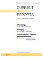 Current Urology Reports 11/2014