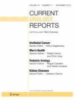 Current Urology Reports 11/2015