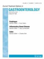 Current Treatment Options in Gastroenterology 1/2016