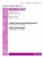 Current Treatment Options in Neurology 11/2015