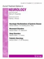 Current Treatment Options in Neurology 10/2016