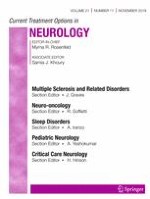 Current Treatment Options in Neurology 11/2019