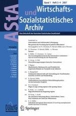AStA Wirtschafts- und Sozialstatistisches Archiv 3-4/2007