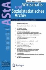 AStA Wirtschafts- und Sozialstatistisches Archiv 2-3/2016